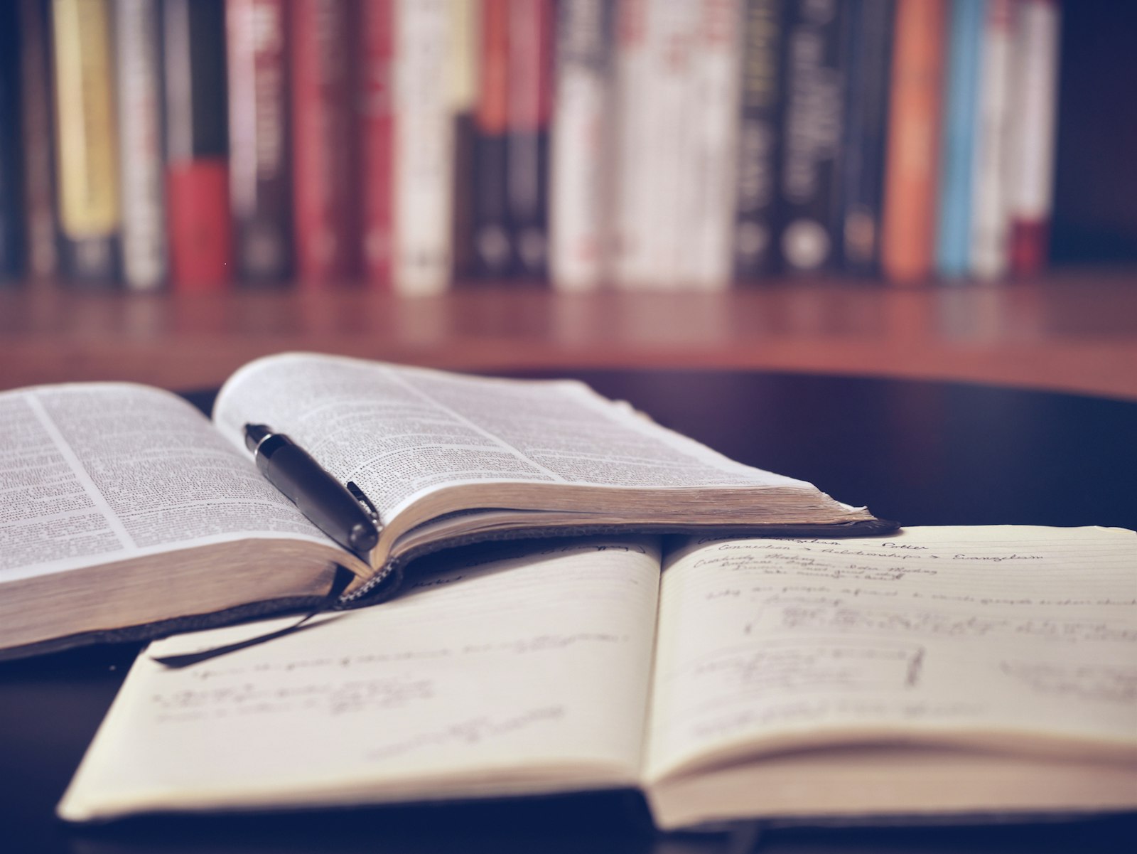 طالبة تدرس على كمبيوتر محمول